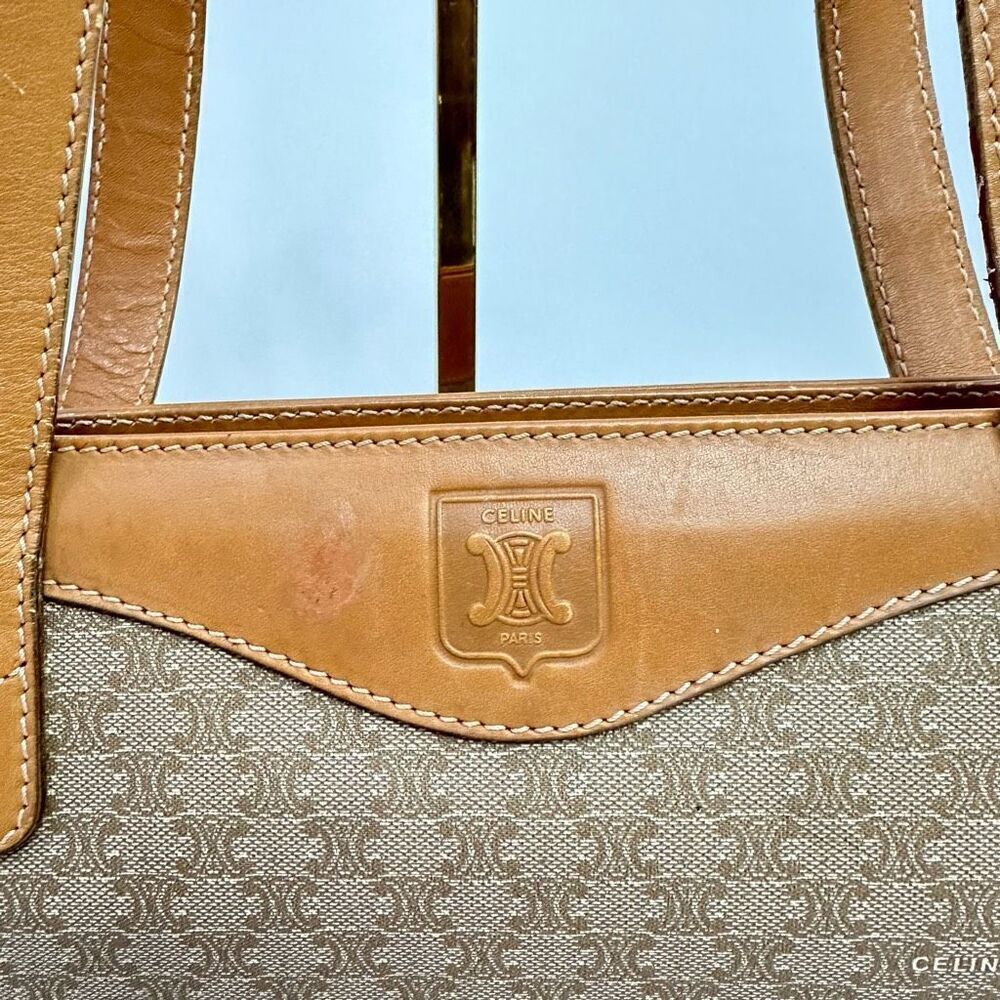 Vintage Celine Monogram Coated Canvas Tote - Picture 3 of 16